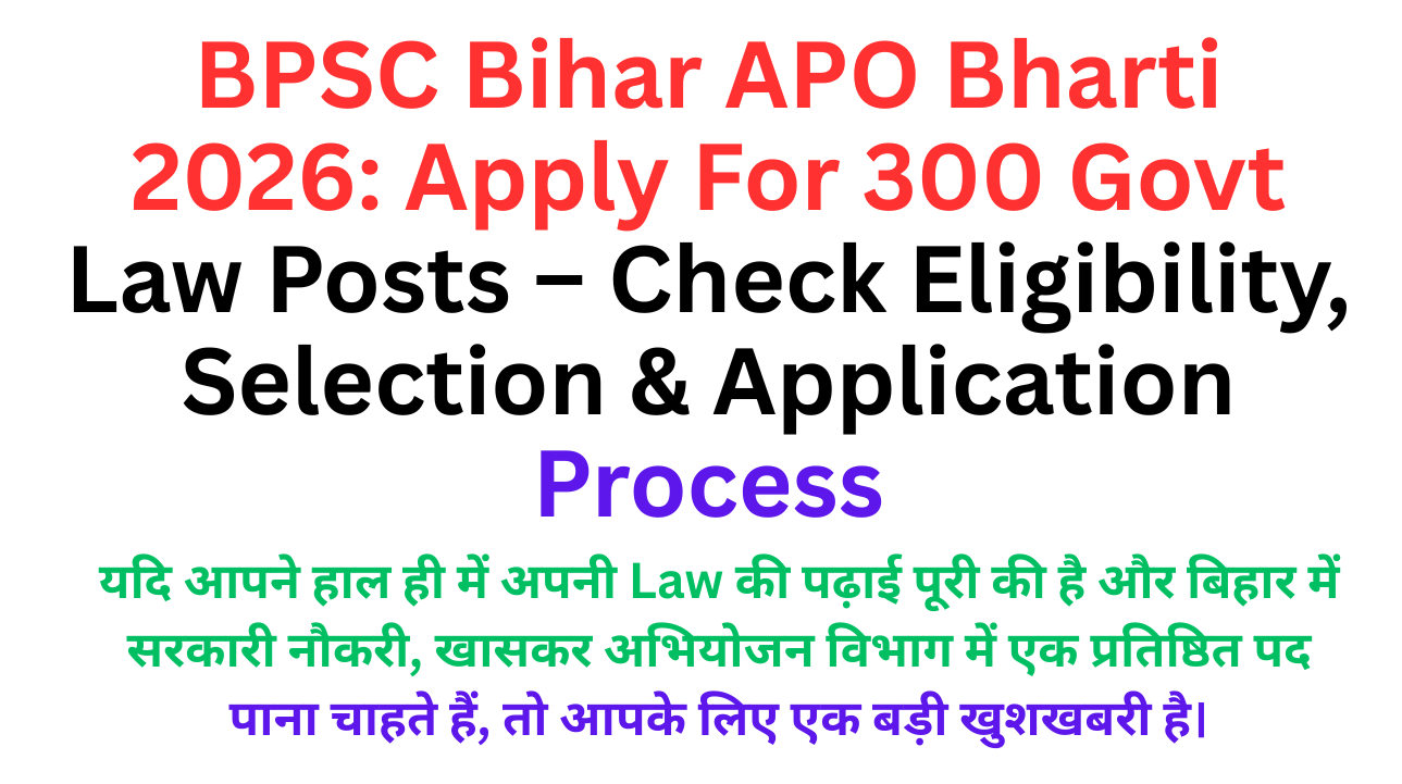 BPSC Bihar APO Bharti 2026