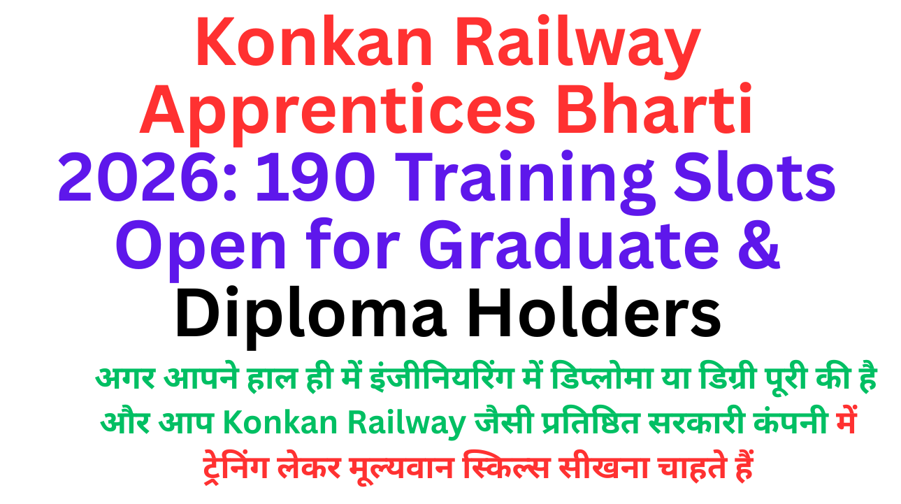 Konkan Railway Apprentices Bharti 2026